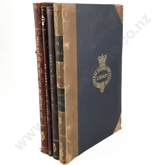 Three Late 19th Century Volumes Of Te Torea 1895-1896