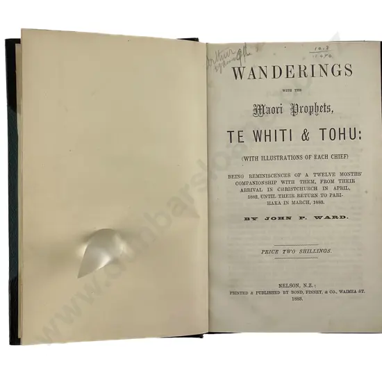 Ward John P - Wanderings with the Maori Prophets Te Whiti & Tohu