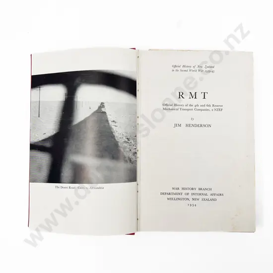 Henderson Jim - RMT Official History of the 4th and 6th Reserve Mechanical Transport Companies