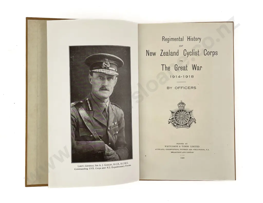 (-) Regimental History of New Zealand Cyclists Corps in The Great War 1914-18 Image 1++