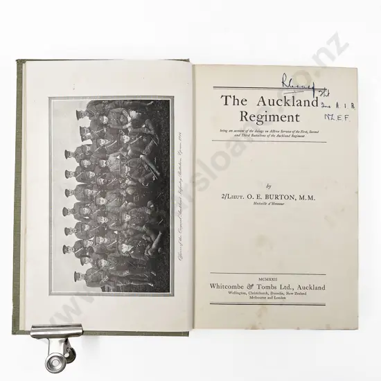 Burton 2/Lieut O E - The Auckland Regiment