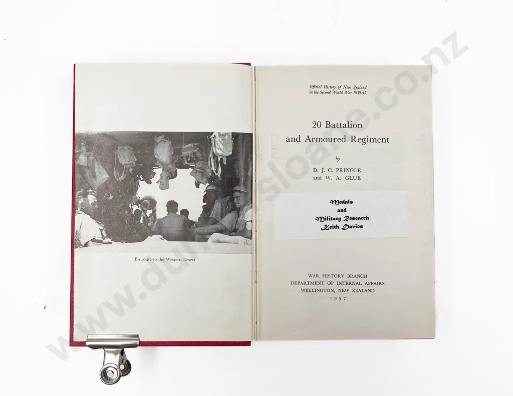Pringle D J C & GLue W A - 20 Battalion and Armoured Regiment Image 1++