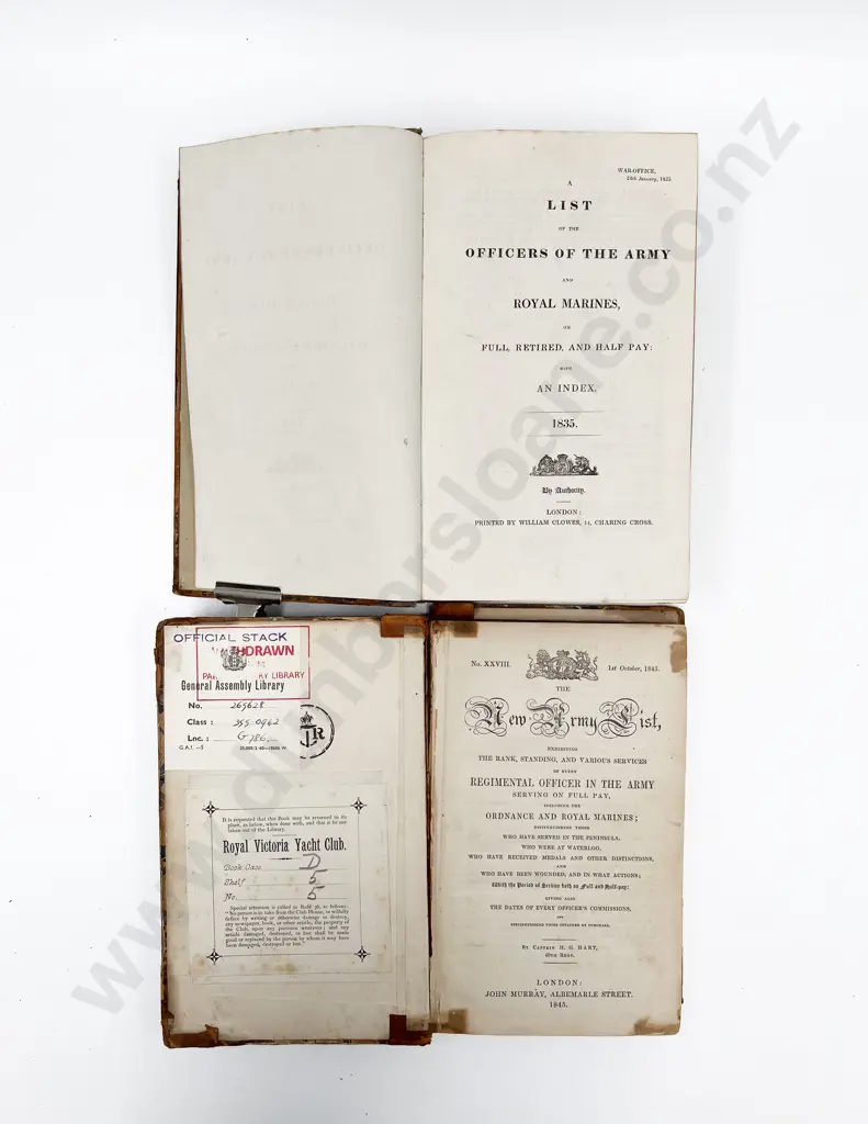 (-) Army Lists For 1834 Image 1++
