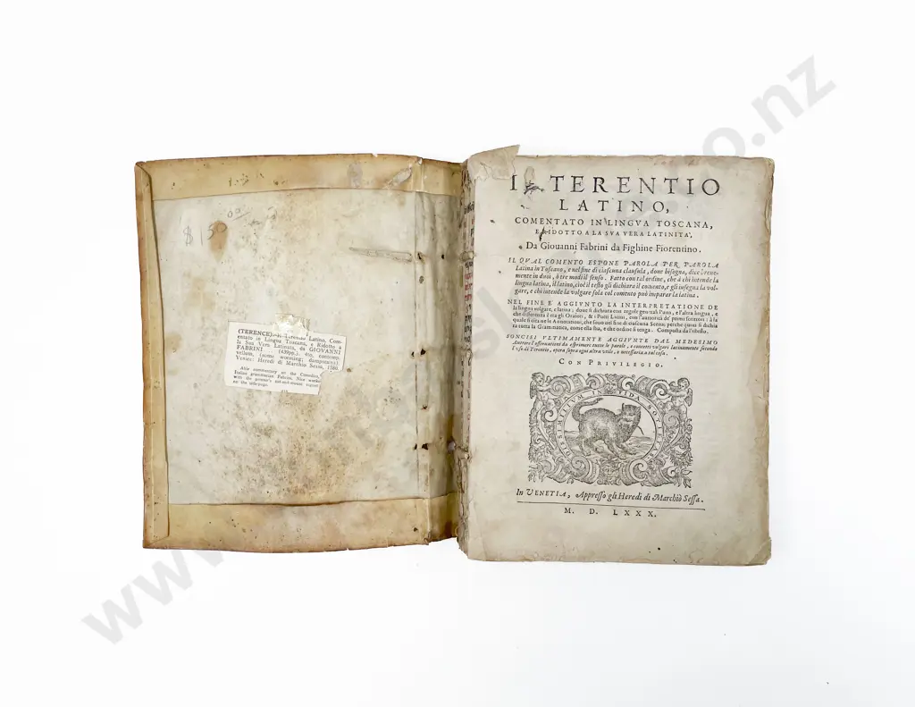 Terence, Il Terentio Latino, 1580 Image 1++