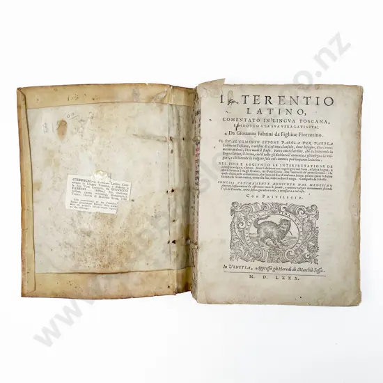 Terence, Il Terentio Latino, 1580
