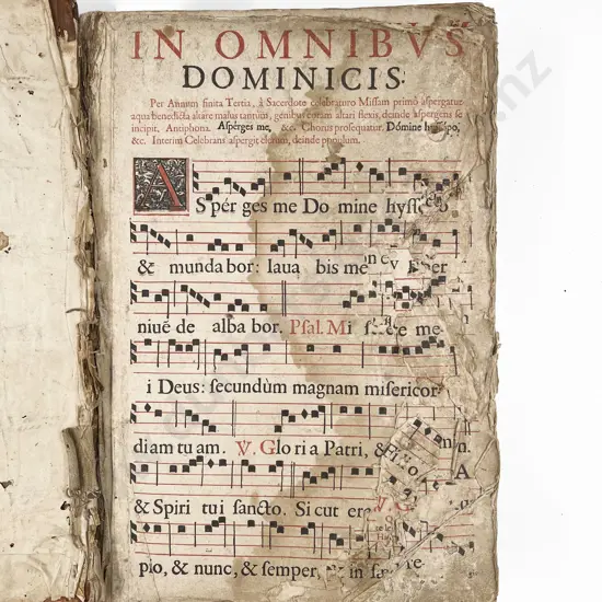 (-) A Large Mid 17th Century Latin Music Missal