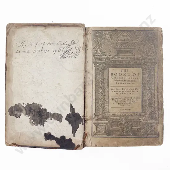 The Booke Of Common Prayer