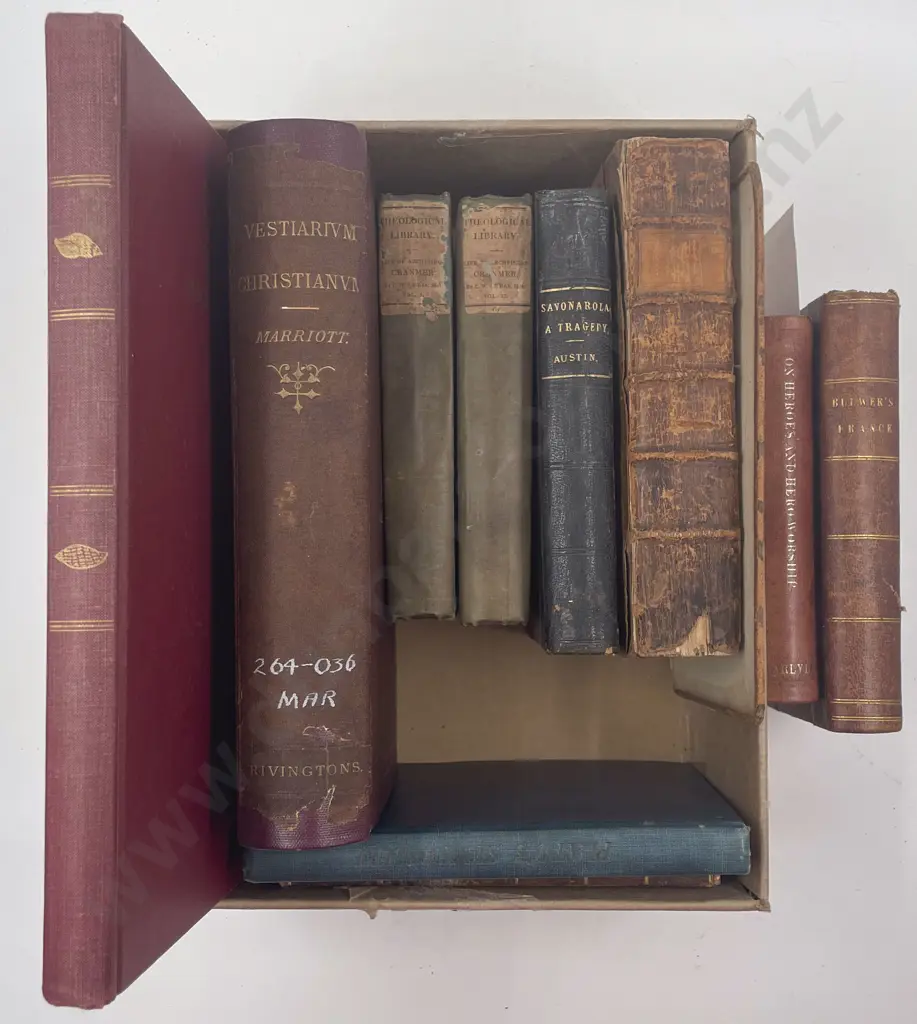 Carton Of Assorted Antiquarian Volumes Image 1++
