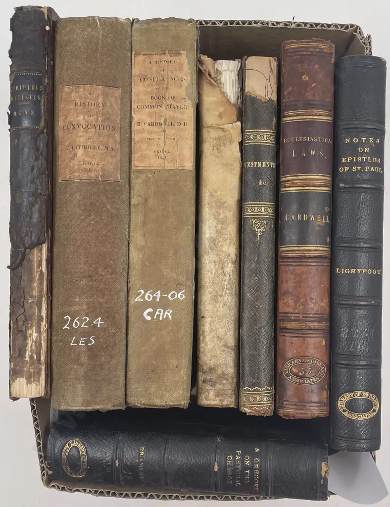 Carton Of Assorted Antiquarian Religious Volumes (8) Image 1++