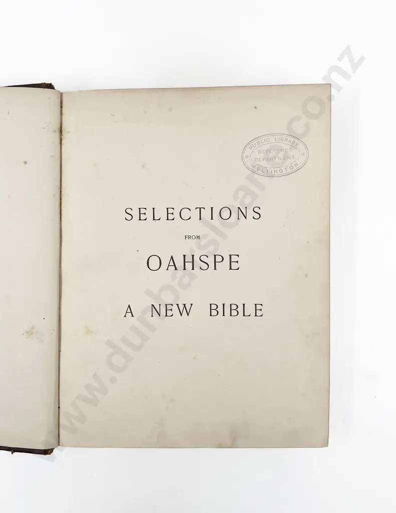 Newbrough John Ballou - Selections From Oahspe A New Bible Image 1++