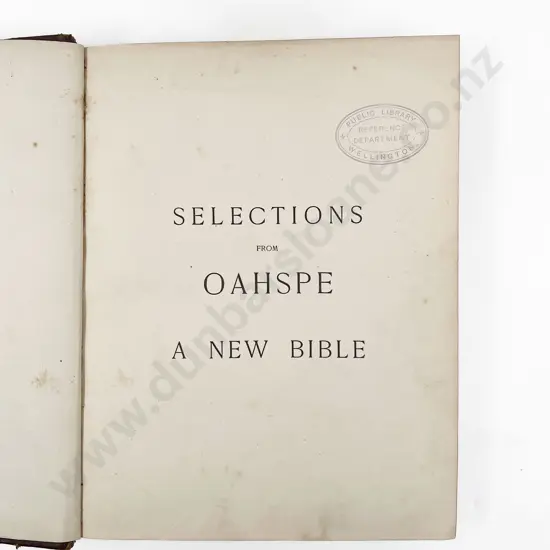 Newbrough John Ballou - Selections From Oahspe A New Bible