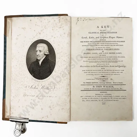 Walker John - A Key To The Classical Pronunciation of Greek