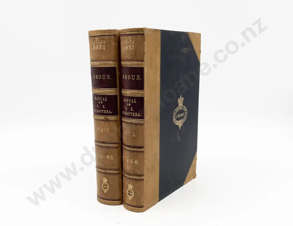 Broun Captain Thomas - Manual of the New Zealand Coleoptera (2 Volumes) Image 1++