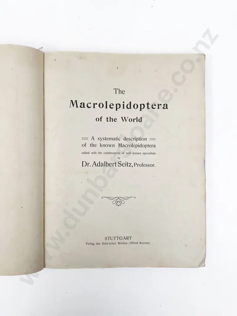 Seitz Dr Adelbert - The Macrolepidoptera of the World (2 Volumes) Image 1++