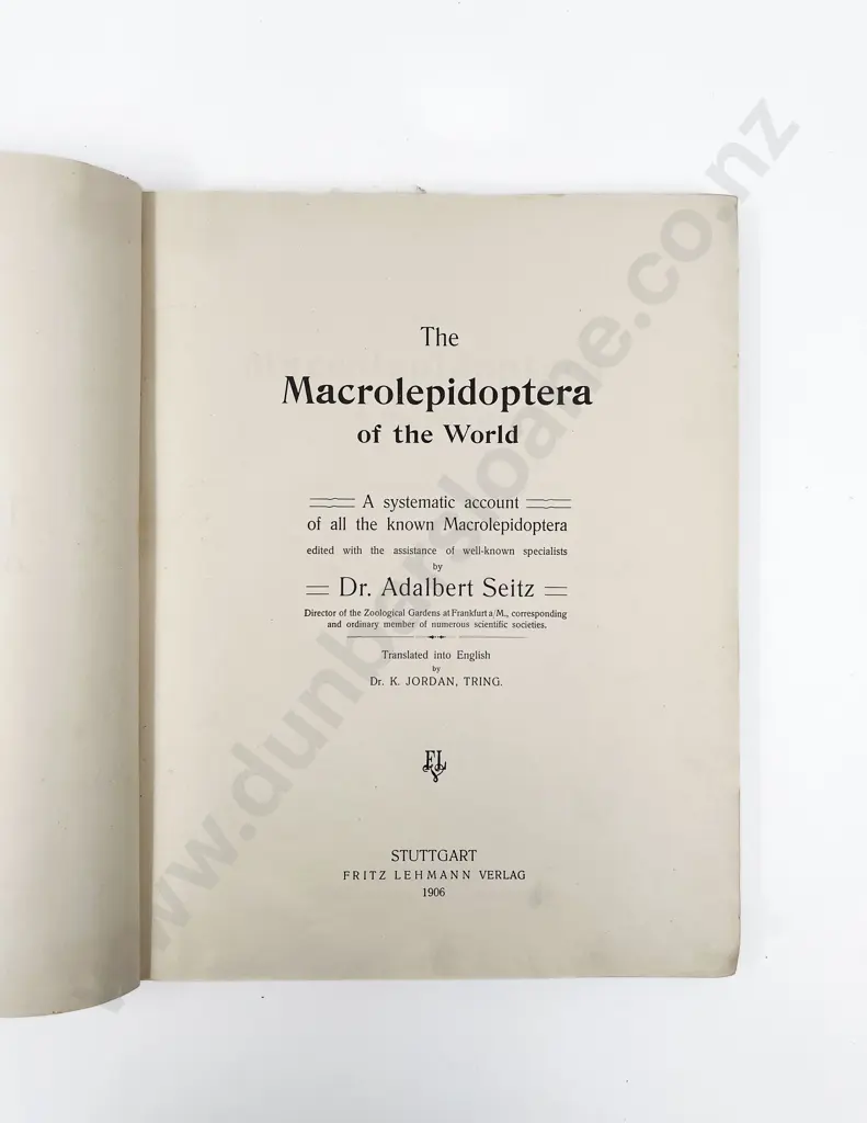 Seitz Dr Adelbert - The Macrolepidoptera of the World (2 Volumes) Image 1++