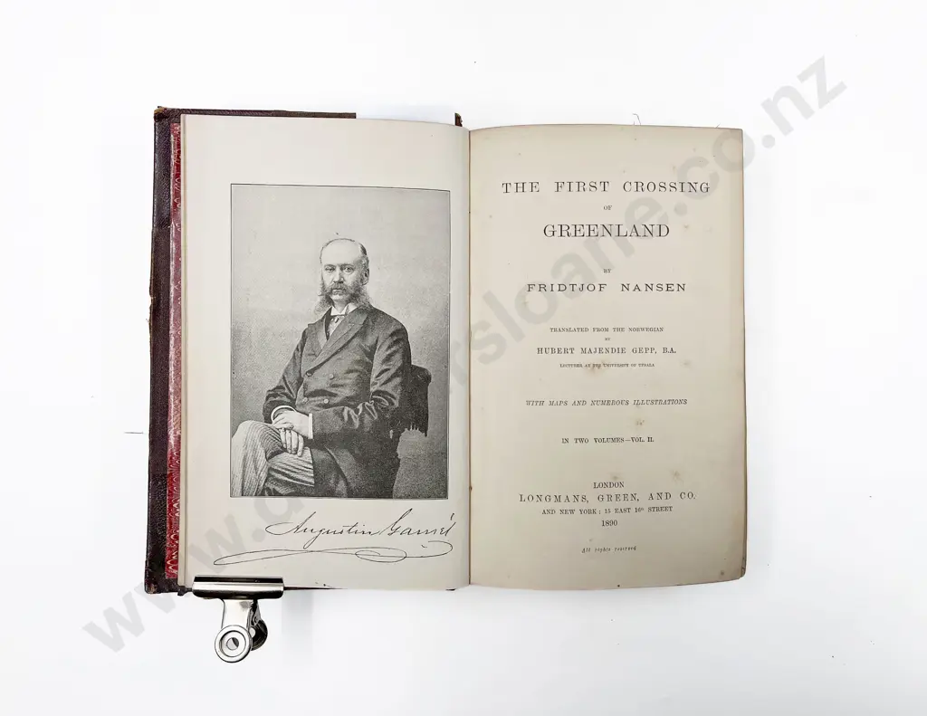 Nansen Fridtjof - The First Crossing of Greenland (2 Volumes) Image 1++