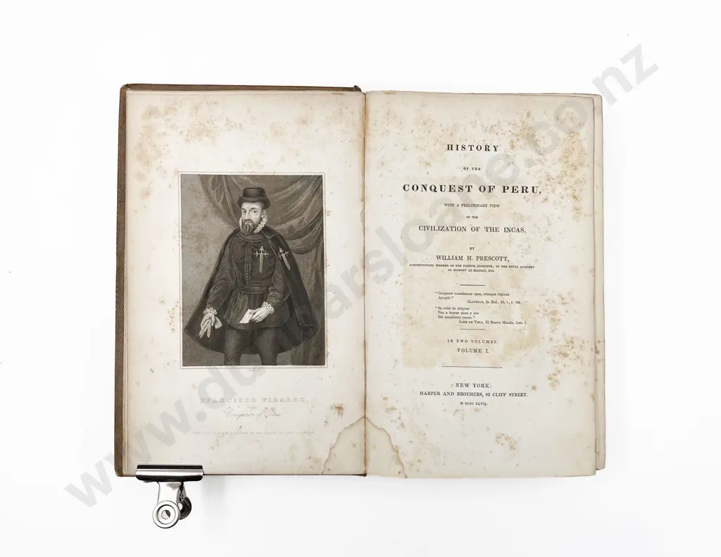 Prescott William Hickling - History of the Conquest of Peru (2 Volumes) Image 1++