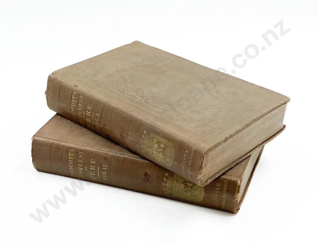 Prescott William Hickling - History of the Conquest of Peru (2 Volumes) Image 1++