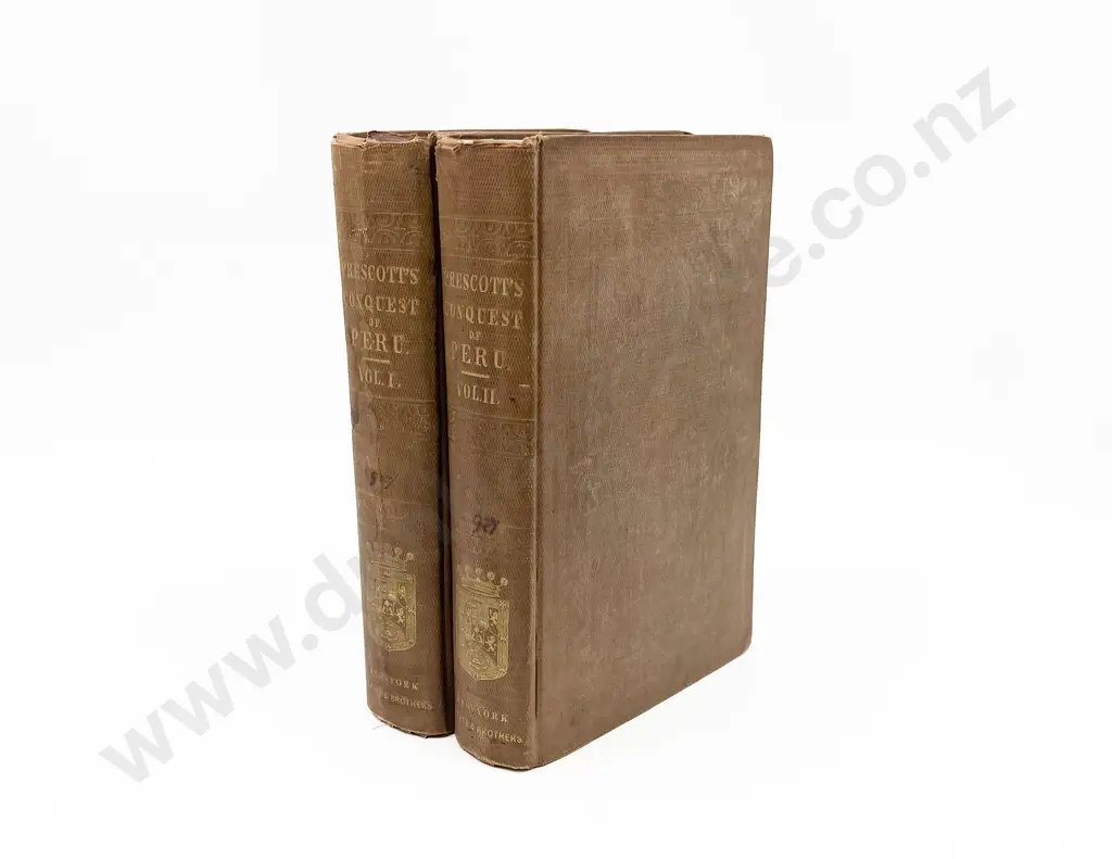 Prescott William Hickling - History of the Conquest of Peru (2 Volumes) Image 1++