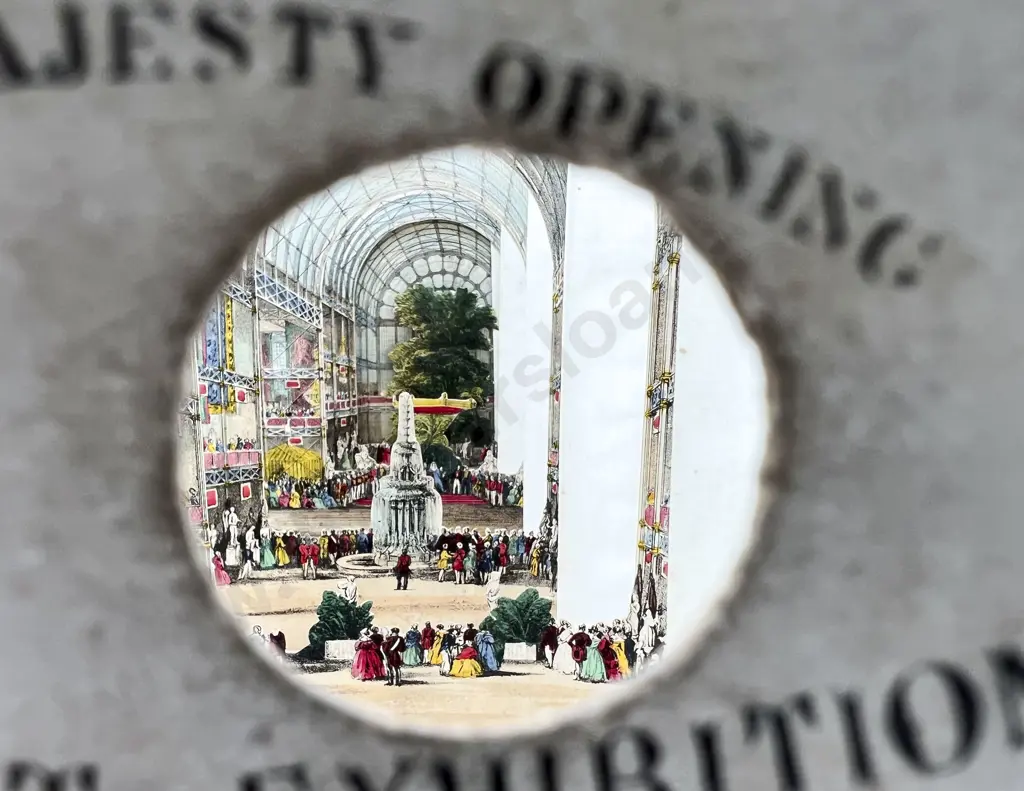Lanes Telescope View Of The Ceremony Of Her Majesty Opening The Great Exhibition of all Nations 1851 Image 1++