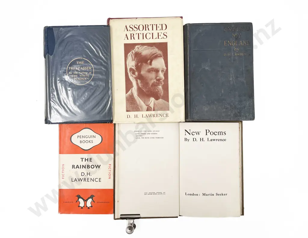 Lawrence D H - Grouping Of Five Volumes Including Four First Editions Image 1++