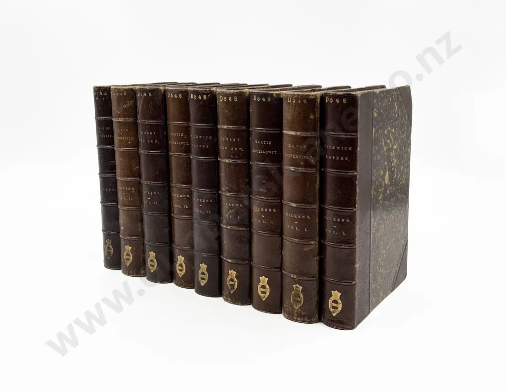 Nine 19th Century Charles Dickens Novels By Chapman & Hall Image 1++