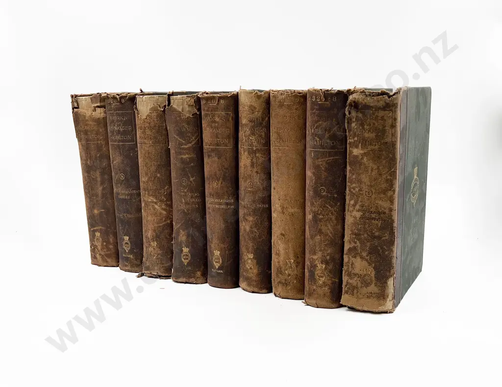 Lodge Henry Cabot - The Works Of Alexander Hamilton (9 Volumes) Image 1++