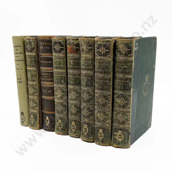 Strickland Agnes - Lives of the Queens of Scotland and English Princesses  (8 Volumes)