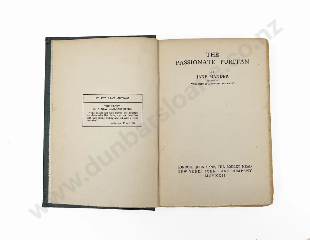 Mander Jane - The Passionate Puritan Image 1++