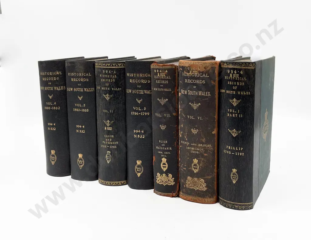 (-) Historical Records Of New South Wales (7 Volumes) Image 1++