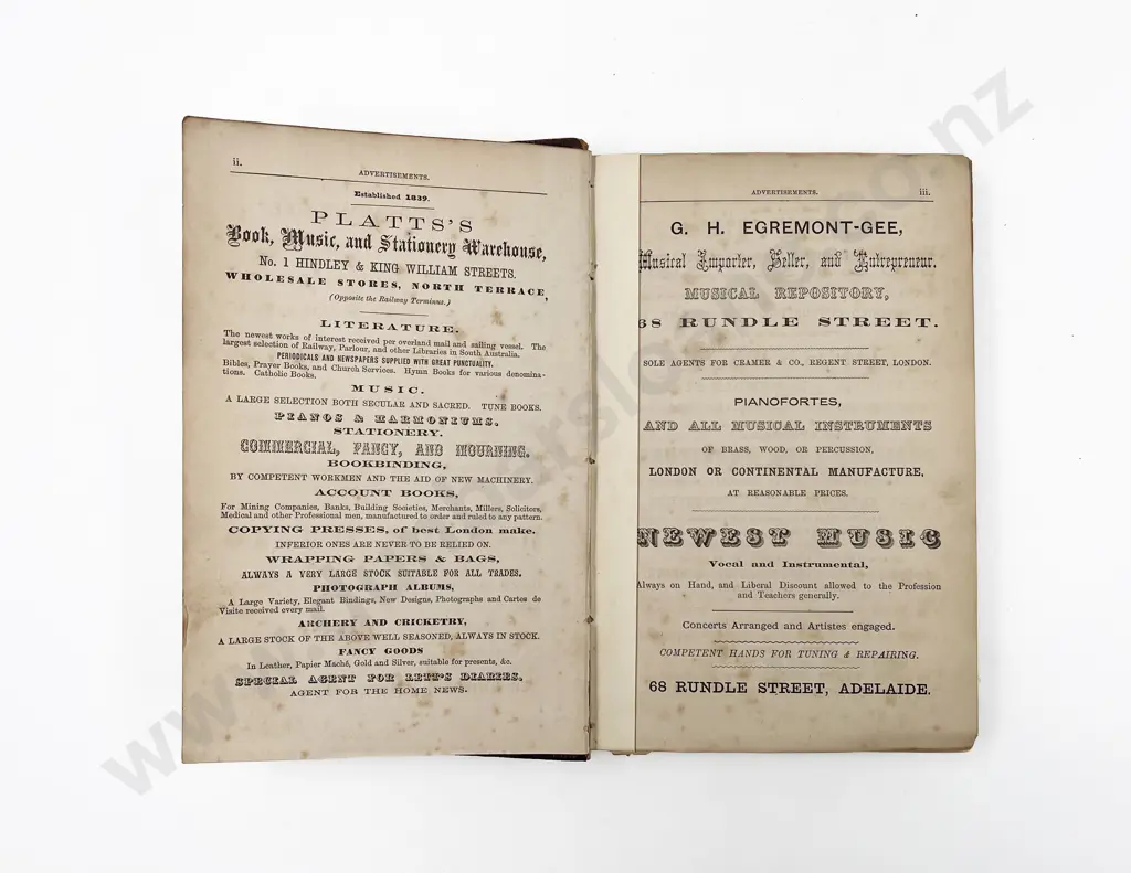 Whitworth Robt F (Compiler) Bailliere's South Australian Gazetteer and Road Guide Image 1++