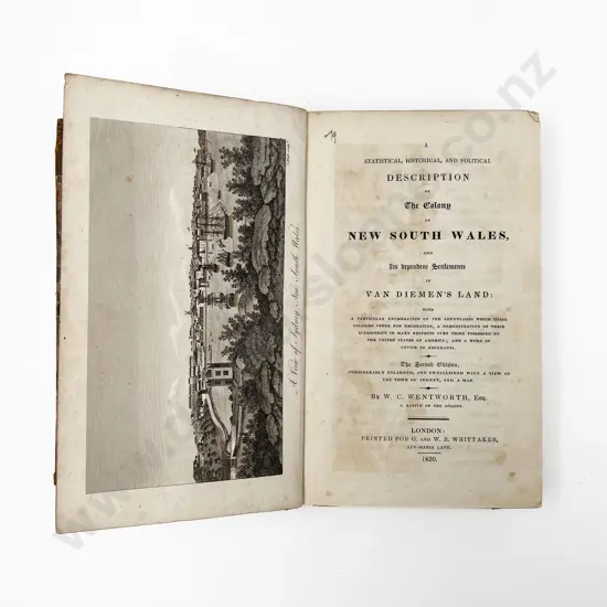 Wentworth W C - A Statistical Historical And Political Description of The Colony of New South Wales
