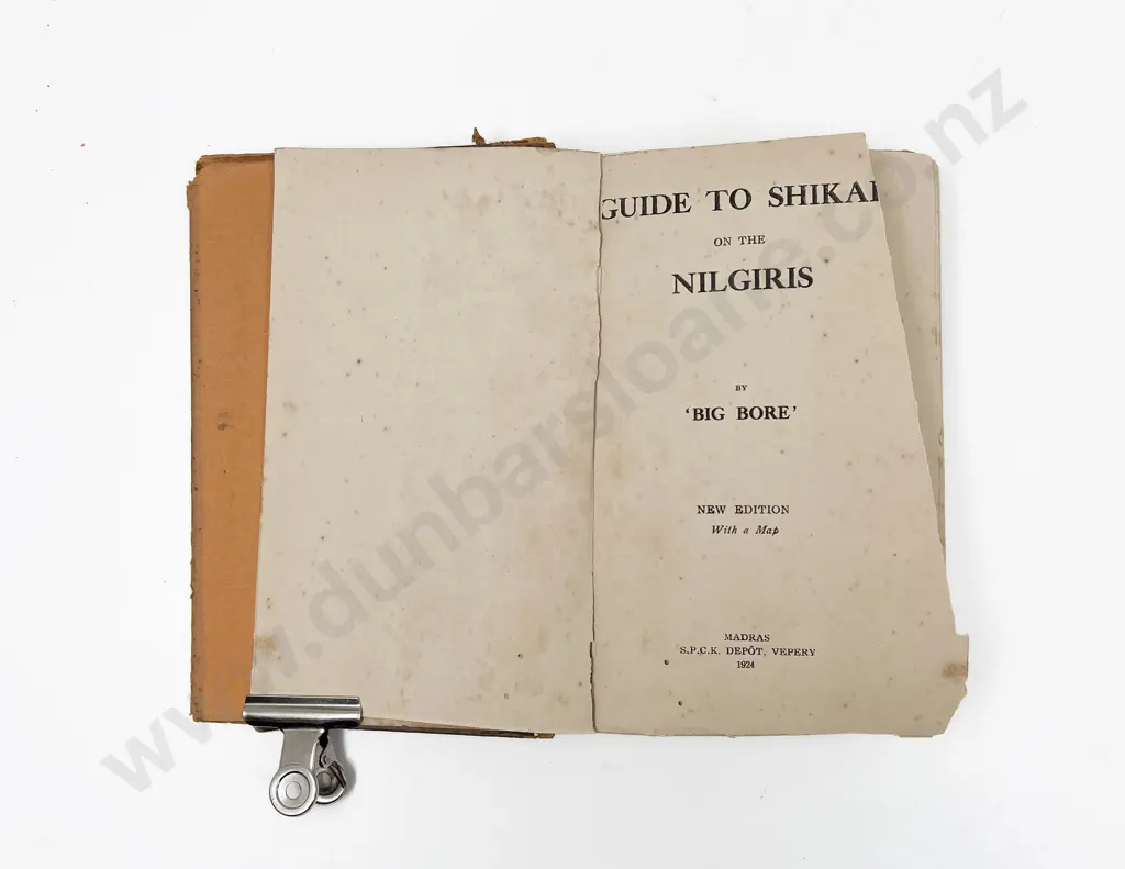 "Big bore" (John V Sheehan) - Guide To Shikari on the Nilgiris Image 1++