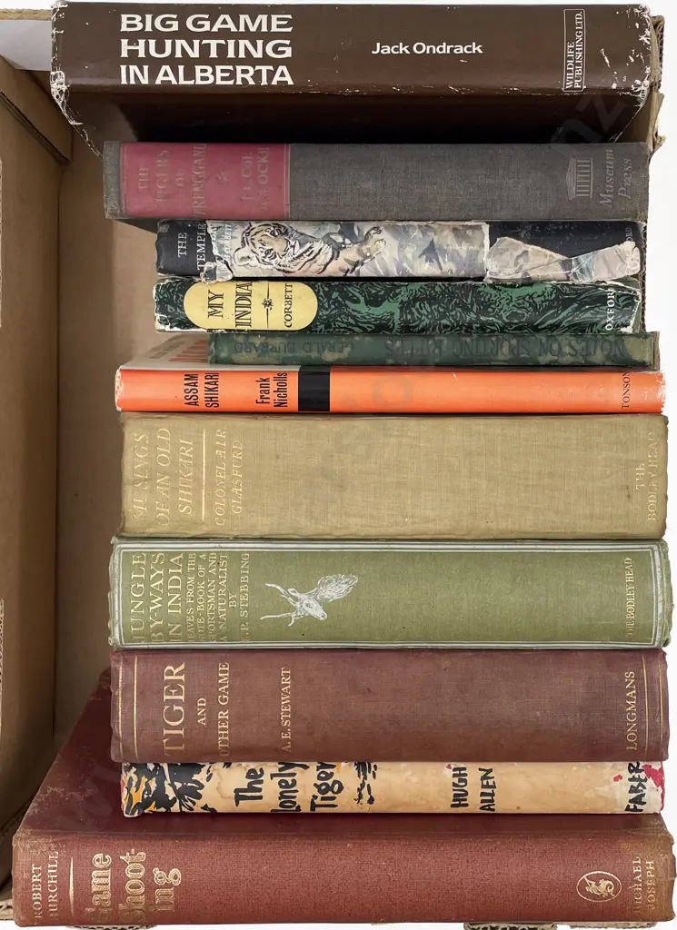 Box Of Sporting & Hunting Books Image 1++