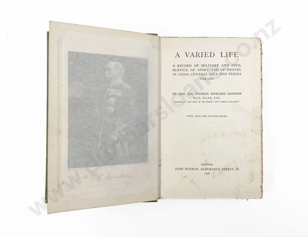Gordon Gen Sir Thomas Edward - A Varied Life Image 1++