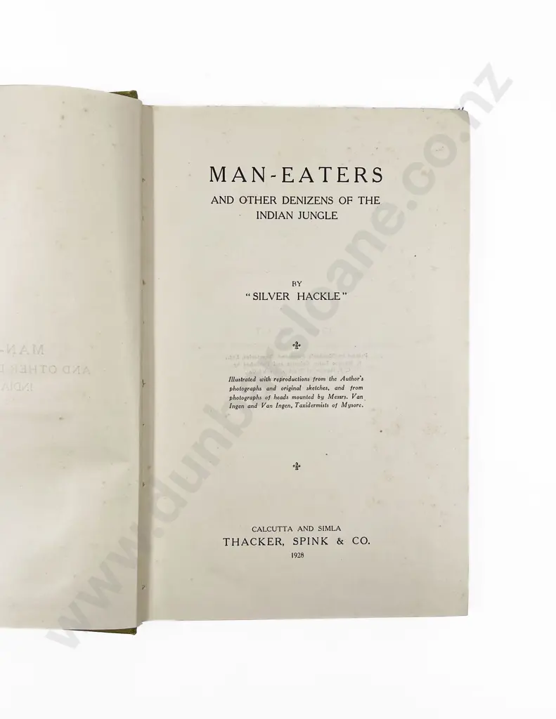 "Silver Hackle" - Man-Eaters And Other Denizens Of The Indian Jungle Image 1++