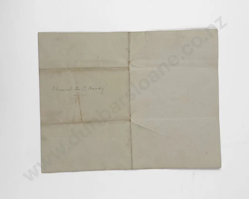 Original Handwritten Letter From Captain Thomas Masterman Hardy 1830 Image 1++