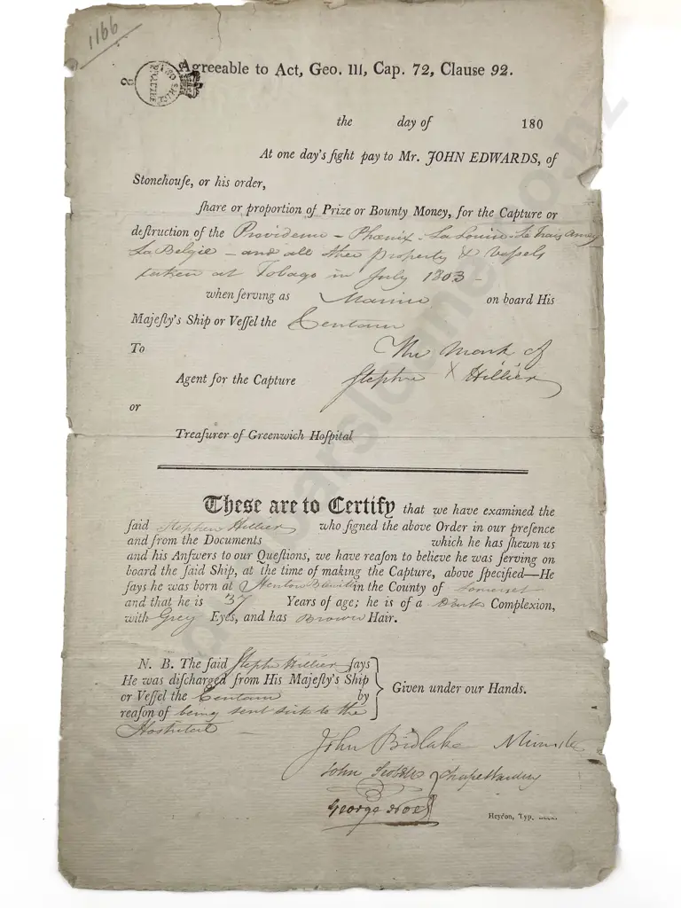 A Small Group Of Geo III Maritime & Other Ephemera Image 1++