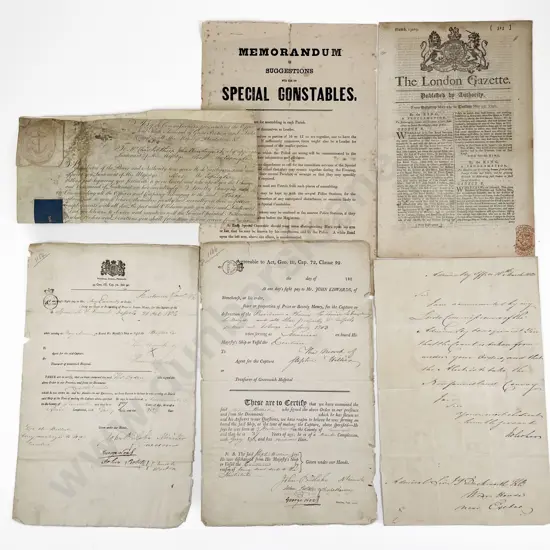 A Small Group Of Geo III Maritime & Other Ephemera