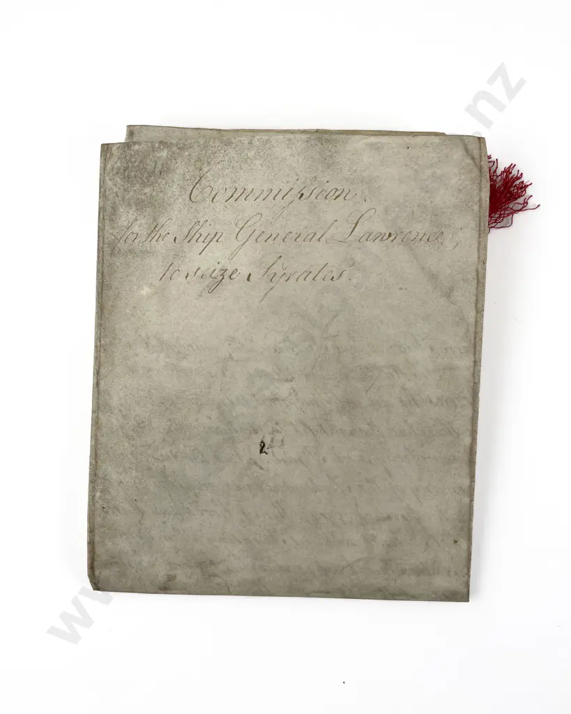 Geo III Vellum Document To Seize Pirates Image 1++