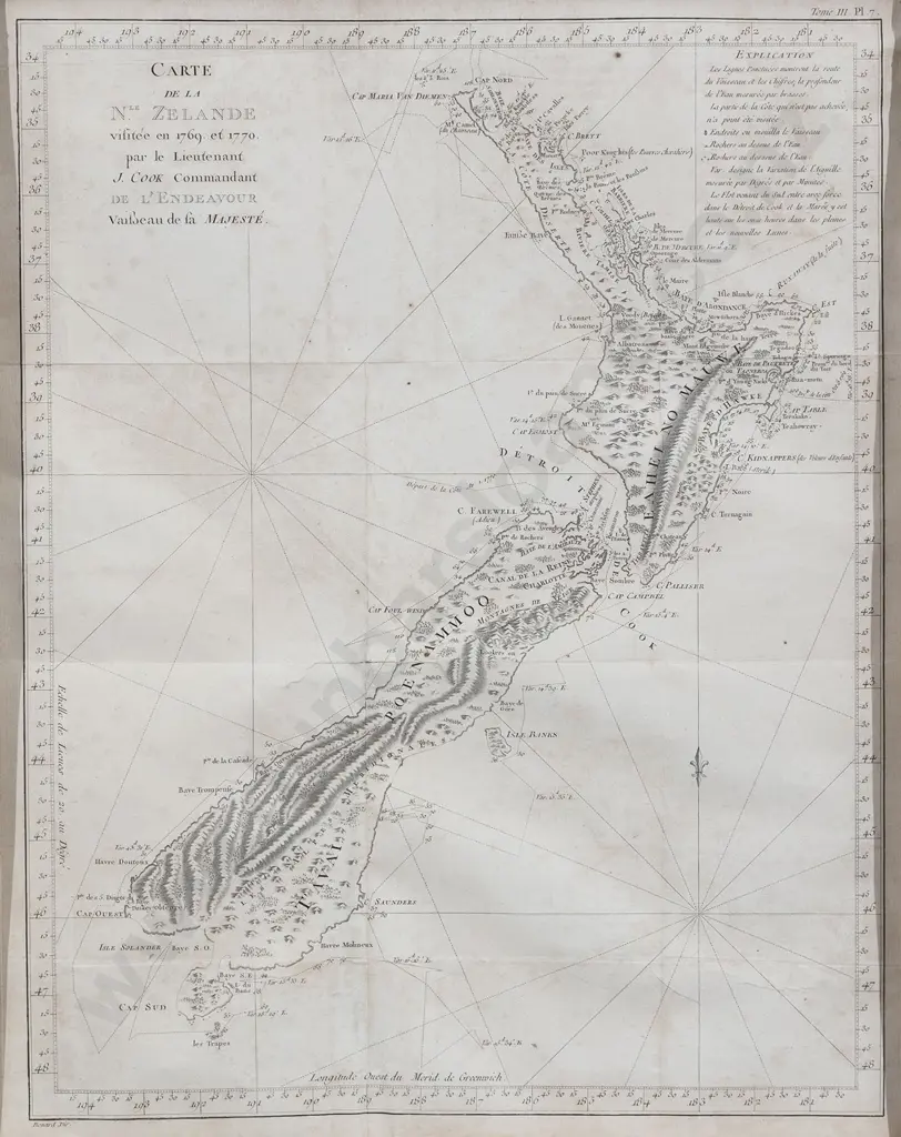 Benard - Carte de la Nle Zealande Image 1++