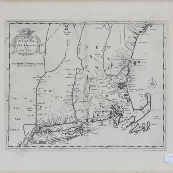 After Cotton Mather - An Exact Mapp of New England and New York