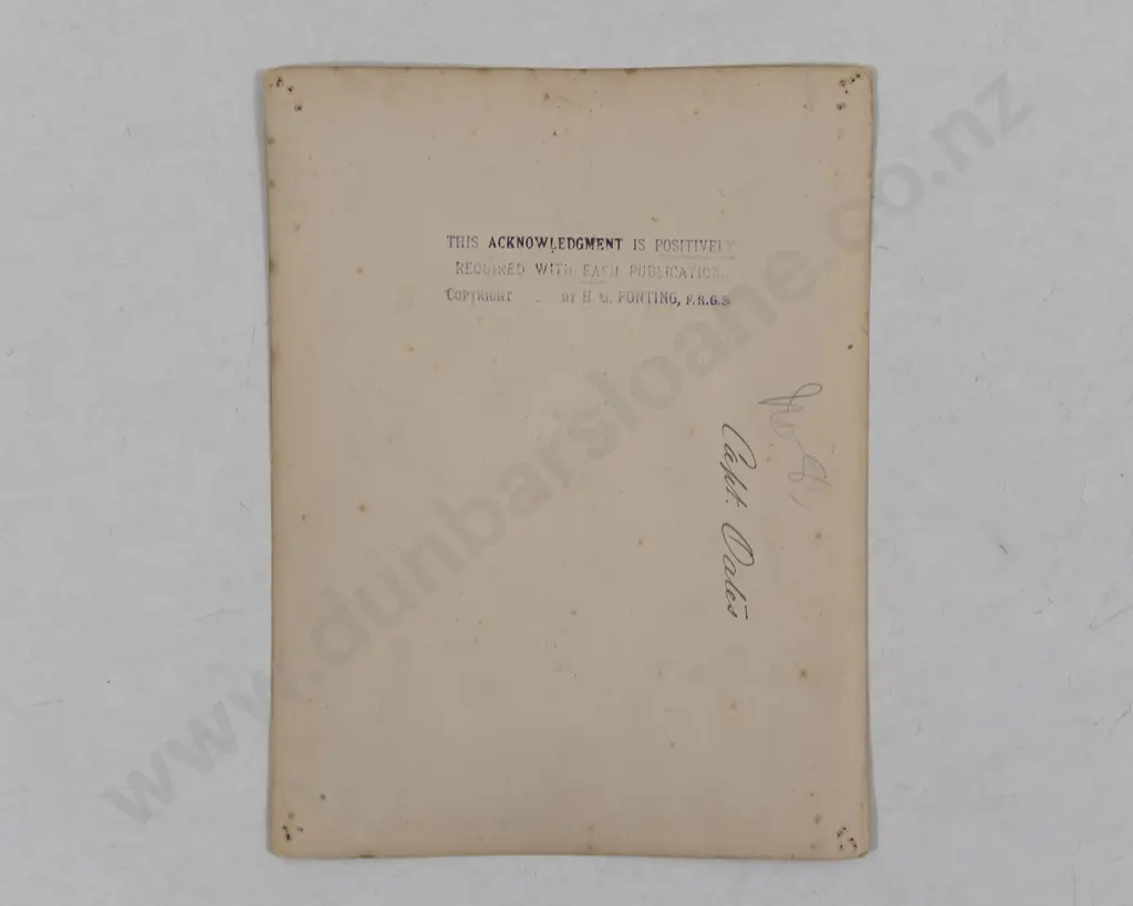 Herbert G Ponting - 20 Photographs From The British Antarctic "Terra Nova" Expedition 1910-13 Image 1++