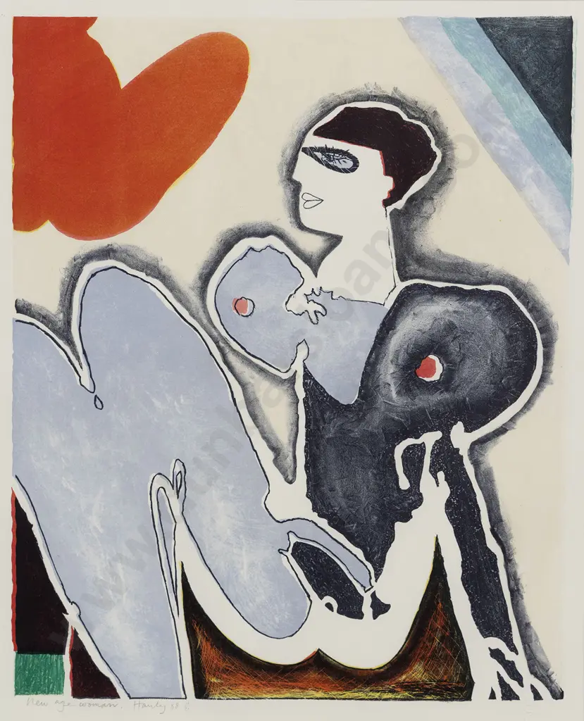 Pat Hanly (1932 - 2004) - New Age Woman Image 1++