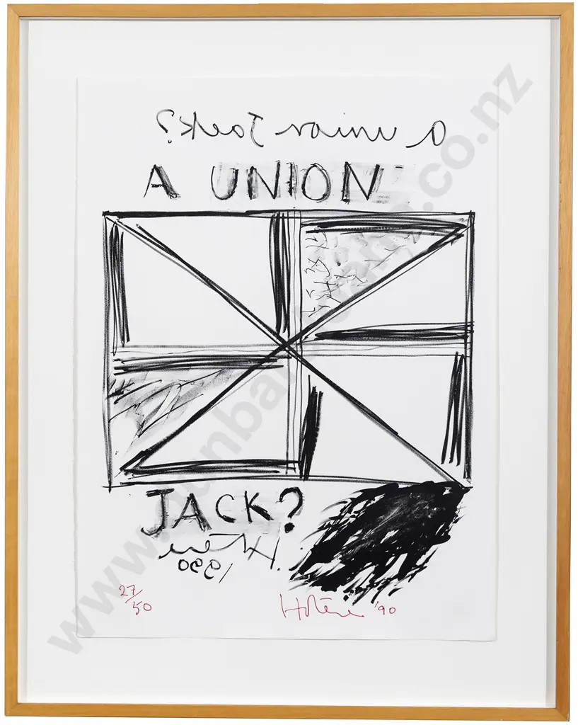 Ralph Hotere (1931 - 2013) - A Union Jack? Image 1++