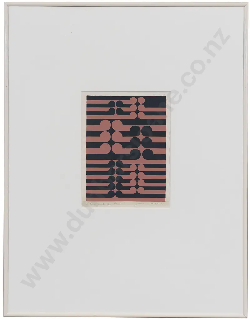 Gordon Walters (1919-1995) - Colour Study for 'Aotea' Image 1++