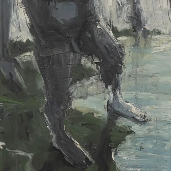 Euan MacLeod (b.1956) - Study Coastal Figure