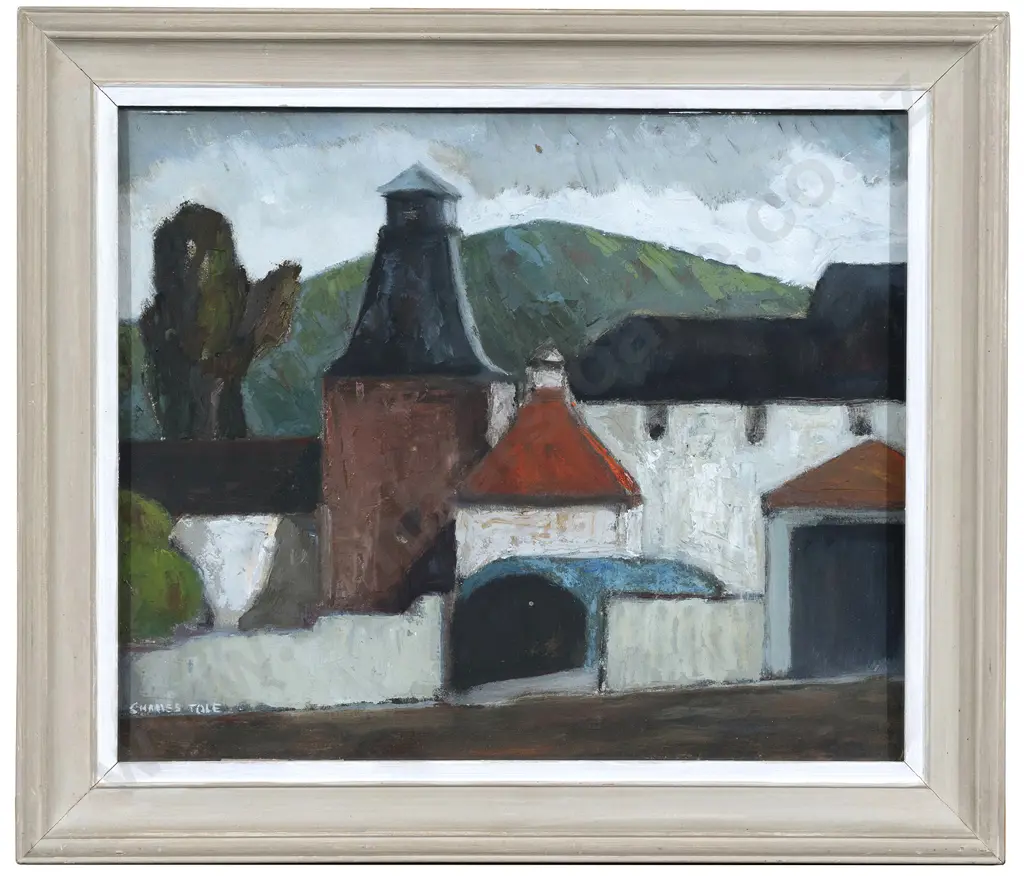 Charles Tole (1903 - 1991) - Buildings Near Newmarket Image 1++