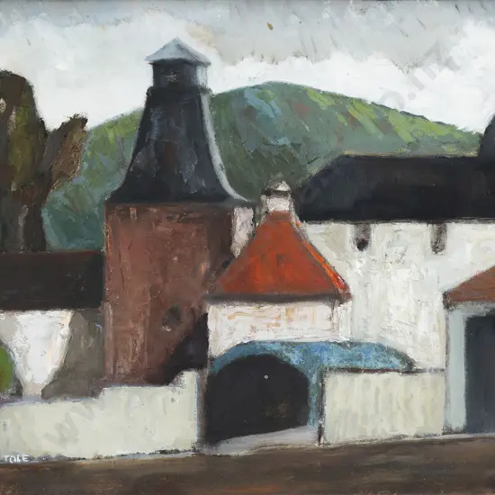 Charles Tole (1903 - 1991) - Buildings Near Newmarket