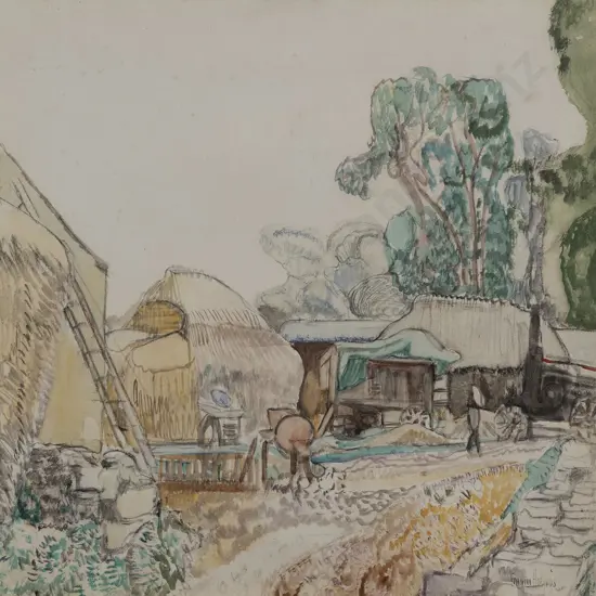 Frances Hodgkins (1869-1947) - Untitled (Farmyard Scene)